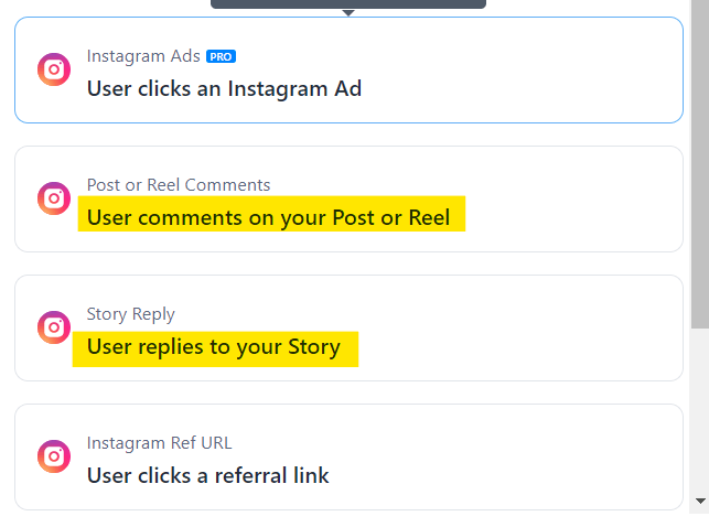 paramétrer réponse automatique en messages privés instagram